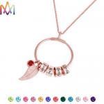 SS304 Personalized Birthstone Necklace for sale