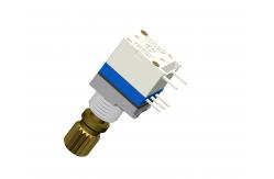 China 9mm Sealed Absolute Rotary Shaft Encoder Metal Shaft With Push Switch supplier