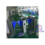 Access Control Security flap gate barrier Automatic Turnstiles  With Qr Code Reader for sale