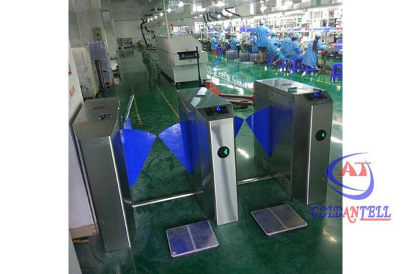 Access Control Security flap gate barrier Automatic Turnstiles With Qr Code Reader