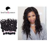 Double Drawn Natural Black Water Wave Hair Extensions Without Chemical for sale