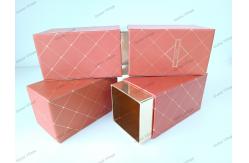 China Recyclable Rectangular Cosmetic Paper Tube Orange For Gift supplier