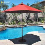 Red Pop Up Outdoor Patio Umbrella 2.5m Beach Umbrella For Swimming Pool for sale
