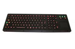China Illuminated USB	Industrial Keyboard With Touchpad supplier