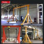 3ton Height Adjustment Portable Gantry Crane With Wheels And Electric Hoist for sale