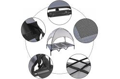 China Removable Canopy Portable Raised Extra Carrying Bag Pet Cot supplier