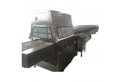 China Large scale 600mm industrial chocolate coating line with 14M cooling tunnel supplier