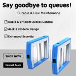 Stainless Steel 304 Swing Turnstile Gate with IP65 Waterproof and Military-Grade Durability