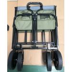 Garden Use Green Folding Wagon Collapsible Beach Wagon  Double Layer