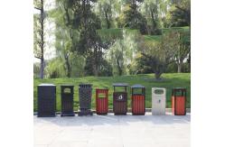 China Plastic Wood Recycling Waste Bin Classification Customized Trash Can supplier