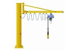 China Pendant Control M3 8M/Min Floor Mounted Jib Crane with electric hoist supplier