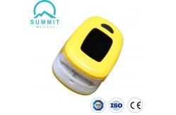 China Medical Grade Handheld Pulse Oximeter , CE Yellow Fingertip Pulse Oximeter supplier