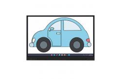 China 6ms Opening Time Interactive Flat Panel with 2mm Accuracy and 1200:1 Contrast supplier