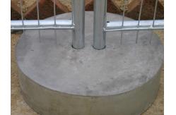 China Wire Mesh Infilled Construction Site Temporary Steel Fence Hot Dip Galvanized supplier