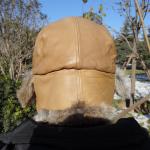 Custom Aviation Shearling Trapper Hat Earflap Rabbit Fur Trim Ushanka Hats