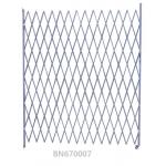 Grey Powder Coating Single Folding Security Gate , Steel Accordion Security Doors for sale
