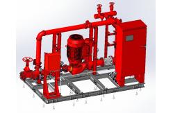 China 500 GPM Vertical Inline Fire Pump Assembly NFPA 20 Fire Pump Package supplier