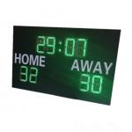 Green Color Led Digits With White Color Stickers Led Football Scoreboard For Football Field for sale