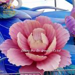 Outdoor Waterproof Silk Flower Lantern For Holiday Decoration for sale