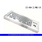 Vandalism Industrial Computer Desktop Metal Keyboard With Trackball for sale