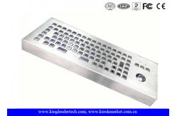 China Vandalism Industrial Computer Desktop Metal Keyboard With Trackball supplier