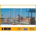 As 4687 Standard 2.1m X 2.4m Temporary Mesh Fencing With Concrete Filled Plastic Feet for sale