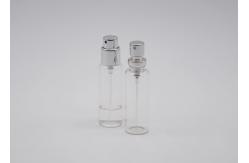 China 10CC Exquisite Mini Glass Perfume Tester Bottle  With Silver Aluminum Spray Pump supplier