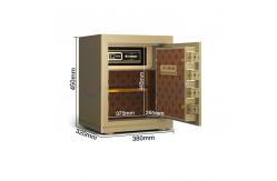 China H450mm Gold Office Lock Box Fingerprint Lock+Password+Key supplier