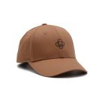 100% Cotton Twill Embroidered Baseball Caps Brown 6 Panel Hats for sale