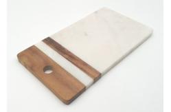 China Customized Stone Placemats Rectangular Marble Acacia Wood Cutting Boards supplier