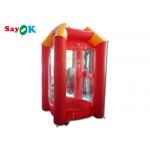 Inflatable Cash Cube Money Grab Machine Money Blowing Booth For Event Advertising for sale