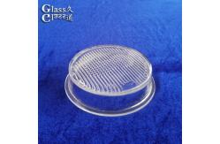 China Molded Borosilicate Textured Glass Light Cover For Light Diffusion supplier