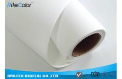 China 280gsm 24  Printable Waterproof Polyester Canvas Rolls For Inkjet Plotter supplier