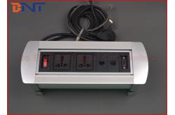 China Manual Flip Up Conference Table Power Socket Interconnection Box 110V - 240V AC supplier