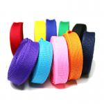 Ribbon Rainbow Polyester Webbing 10mm Width Hair Bows Woven Webbing for sale