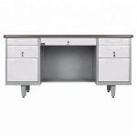 Knocked Down Waterproof Powder Coated Steel Computer Desk for sale