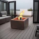 Round 1000mm Rustic Red Steel Backyard Fire Pit or Customized