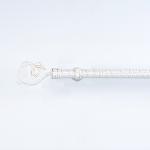 19mm Phoenix Tail Curtain Rod Finials Customized Curtain Pole Set Single Tension Bracket for sale