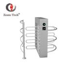 304 Stainless Steel Half Height Turnstile Accescs Control System 90-120 Degree for sale