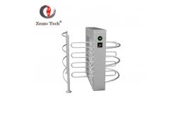 China 304 Stainless Steel Half Height Turnstile Accescs Control System 90-120 Degree supplier
