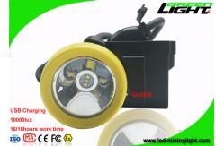 China 1.67W 10000 Lux Underground Coal Mining Lights With Low Power Warning Function supplier