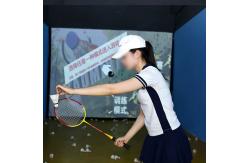 China Large Digital Sports Hall Badminton Baseball Projection Simulator Decompression supplier