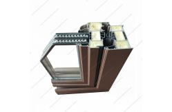 China Minimalism Aluminum Casement Window Customized Thermal Break Strips Inserted With Anti Theft supplier