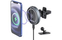 China IPhone 13 MagSafe Magnetic Wireless Car Charger 15W For Air Vent supplier
