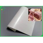 Food Grade Coated One Side PE White MG Paper Roll 30gr 40gr For Fresh Meat Wrapping for sale