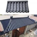 Light PVC Tiles Wall Fence Cheap Price Artificial Traditional Chinese House Pp Antique Roof for sale