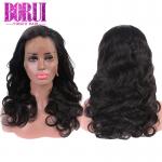 10A Grade 360 Lace Frontal Wig Peruvian Human Hair Body Wave Wig Natural Color for sale