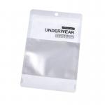 Custom Logo Frosted Window Zipper Close Poly Clothing Bag For Packaging for sale
