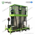 Manual Pushing Aerial Work Platform Verticalt  Lift Triple Mast 250Kg Loading Capacity for sale