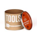Luxury Labelig Color Kraft Paper Tube Packaging with Strech Iron Cap for sale